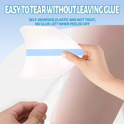 Vista 2 de 30 Pcs Thigh Lift Tape for Loose Skin, Transparent Anti Friction Patch, Invisible Lift and Glow Patches Body,Sweatproof Protection Patches for