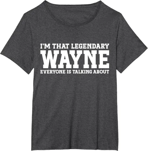 Vista 24 de Wayne Personal Name Funny Wayne Camiseta, Negro