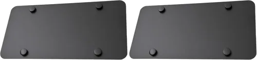 Vista 6 de Refuerzo Trasero de Placa de Matrícula de Acero Inoxidable (12 x 6 Pulgadas, Negro Mate)