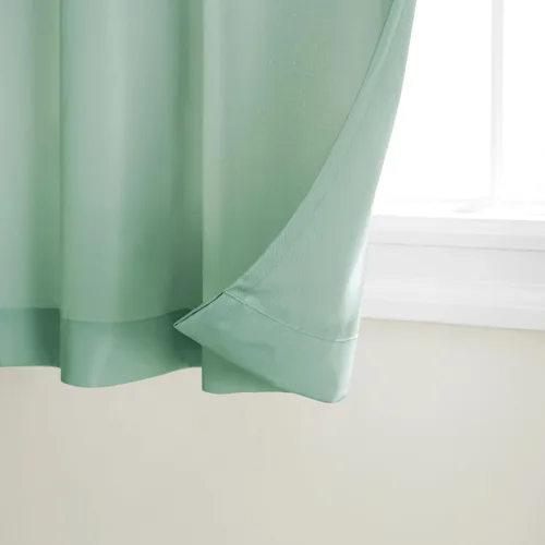 Vista 49 de TOWN & COUNTRY BASICS Cabana Cortinas Sólidas de Peso Pesado para Interiores y Exteriores, Opacidad de Filtrado de Luz con Parte Superior de Ojales
