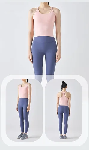 Vista 83 de sphinx cat - Camiseta corta de entrenamiento para mujer, camiseta sin mangas, acanalada, con espalda cruzada y brasier integrado