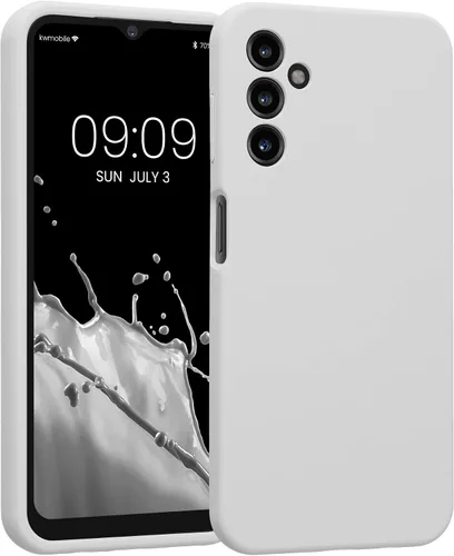 Vista 146 de kwmobile Funda compatible con Samsung Galaxy A13 4G - Funda delgada de silicona TPU - Acabado suave al tacto - Amarillo radiante