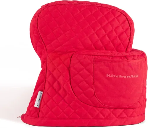 Vista 11 de KITCHENAID Funda ajustable para batidora de pie inclinable con bolsillo de almacenamiento, acolchada 100% algodón, 14.4 x 18 x 10 pulgadas