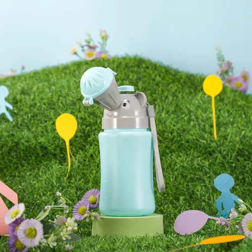Vista 6 de ONEDONE Orinario portátil para niños, botella de orina de 17 onzas con cepillo limpio, orinal de viaje para niños, taza de orina para niños, inodoro
