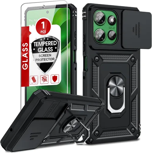 Vista 38 de LeYi Funda para Moto G Stylus 2022 4G (no compatible con 5G), funda para Moto G Stylus con 2 protectores de pantalla, funda protectora de grado Oro
