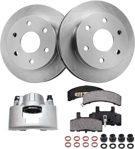 Vista 95 de Detroit Axle - 4 rotores de freno para Ford 1994-2004 Mustang, rotores de freno de disco delanteros y traseros 1995 1996 1997 1998 1999 2000 2001