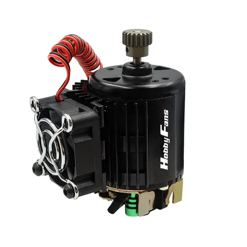 Vista 4 de Disipador de calor de motor RC con ventilador de enfriamiento de 5 V, apto para 540 550 3650 F540 3660 3670 Tamaño sin escobillas Motor Disipador