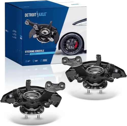 Vista 58 de Detroit Axle - Kit de nudillos traseros izquierdo FWD para Hyundai Santa Fe 2007-2009 Veracruz 2007-2012, reemplazo del conjunto de cojinete