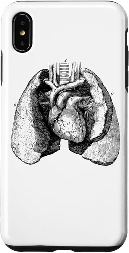 Vista 11 de Human Heart Lungs Anatomy Vintage Medical Anatomical Heart Case for iPhone 17