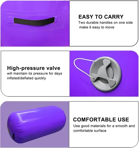 Vista 2 de GLANT Colchoneta inflable redonda para entrenamiento de gimnasia AirSpot