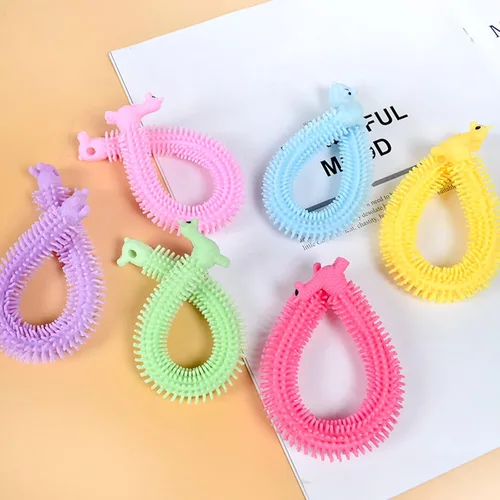 Vista 6 de Paquete de 18 juguetes elásticos para ansiedad, cuerda sensorial mejorada, cuerdas elásticas coloridas para niños, adultos, autismo, alivio