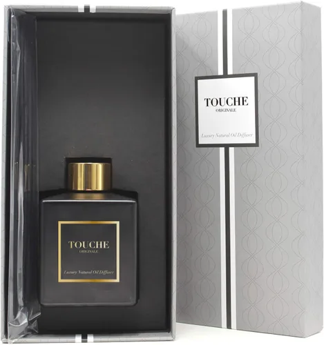 Vista 7 de Touche - Difusor de caña natural de lujo. Fragancia perfumada para el hogar de larga duración. Aceite esencial natural sin alcohol. Botella de Higo