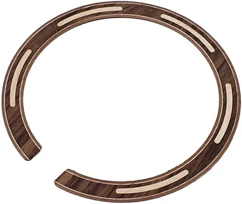 Vista 2 de Alnicov 1 agujero de sonido para guitarra con incrustaciones de madera para guitarra acústica, accesorio de bricolaje palisandro