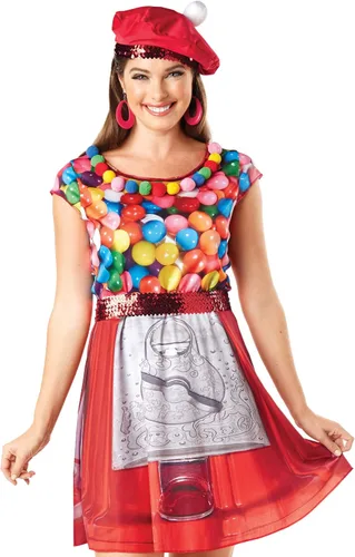 Vista 2 de JUST FOR PARTY Gumball Machine Women Dress Costume for Halloween