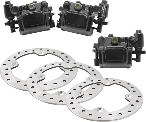 Vista 2 de M MATI Pinzas de freno delanteras izquierdas y traseras para Can Am Outlander Renegade 1000 850 800 650 570 500 450 Max 6x6 705600862 705600861
