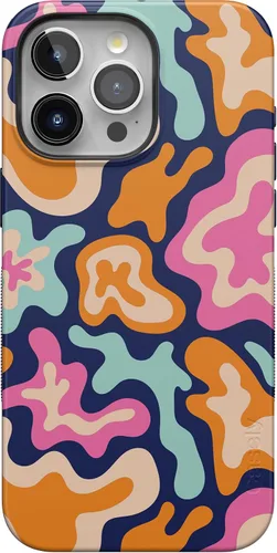 Vista 29 de Funda Casely para iPhone 15 Pro Max Todas las sonrisas Adhesivo de cara sonriente Compatible con MagSafe Diseño protector audaz