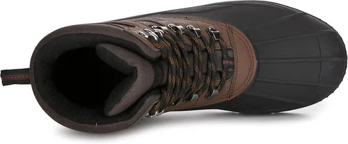 Vista 4 de Eddie Bauer Leaven Worth - Botas de senderismo aisladas para hombre, carcasa impermeable, lengüetas multiterreno, suela de tracción de goma