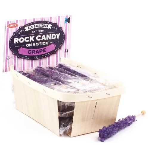 Vista 41 de Palitos de caramelo de roca extragrandes: 12 paletas de cereza rosa – envueltas individualmente – Palitos de caramelo de roca de cristal