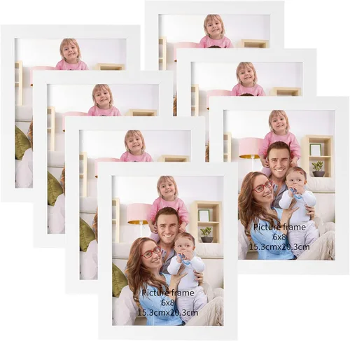 Vista 36 de Giftgarden - Juego de 7 marcos para fotos de 4 x 6 pulgadas, color negro, marcos para fotos de 4 x 6 pulgadas para pared o mesa