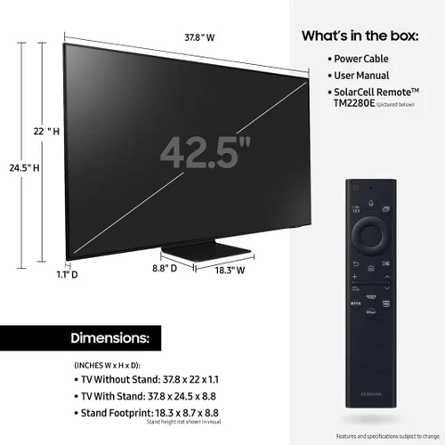 Vista 3 de SAMSUNG - Smart TV Class QLED 4K de 43 pulgadas de la serie Q60B, Dual LED Quantum HDR, con Alexa incorporado (QN43Q60BAFXZA, modelo de 2022)