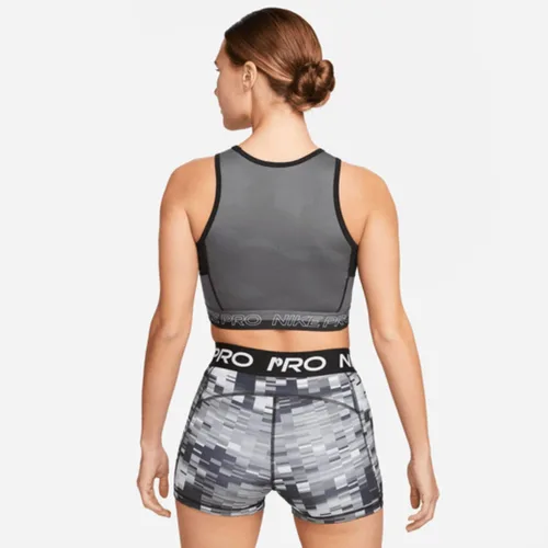 Vista 2 de Nike Pro Dri-FIT - Camiseta corta de entrenamiento para mujer, talla XS - 2XL