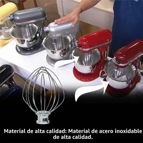 Vista 6 de 63227 Para Hamilton Beach Wire Whisk Eclectrics para pieza de repuesto de mezclador de soporte totalmente metálico