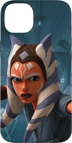 Vista 15 de Carcasa azul Ahsoka Tano para iPhone 13 Pro Max Star Wars The Clone Wars