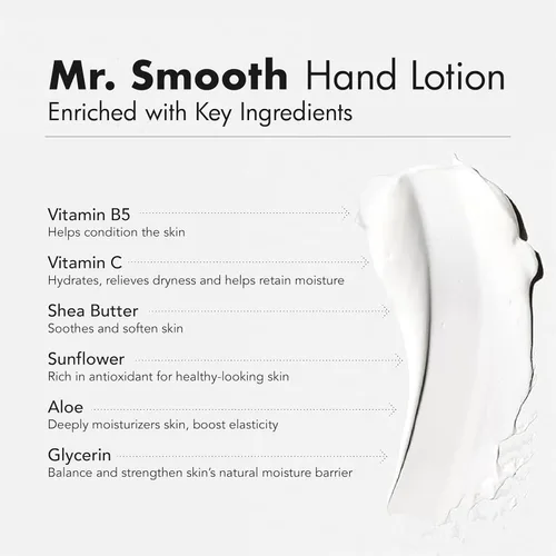 Vista 3 de Mr. Smooth - Loción de manos para hombres Crema curativa gruesa que repara manos ásperas y secas agrietadas y alivio de la piel. Hipoalergénico
