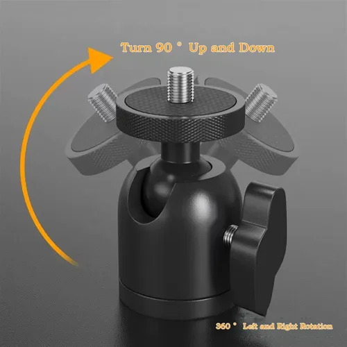 Vista 3 de HIHELO Soporte para proyector de trípode para montaje en pared, estante universal para proyector de inclinación panorámica, cabezal de cama, bandeja
