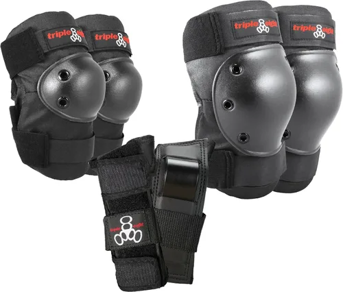 Vista 22 de Triple Eight Saver Series - Juego de almohadillas con rodilleras, coderas y muñequeras, Junior