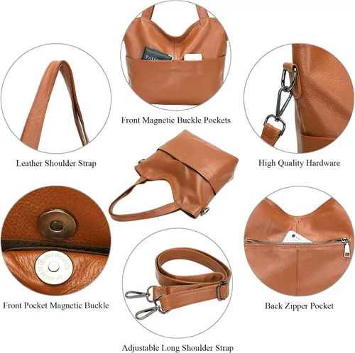 Vista 7 de CHERISH KISS Bolsos de cuero y bolsos de mano para mujer