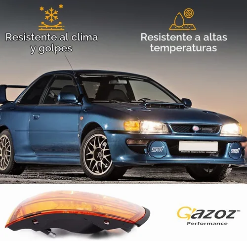 Vista 5 de Luces de esquina ámbar de cristal Lámparas W/E-Mark para 1992-2000 Subaru impreza Outback GC8 CC8A