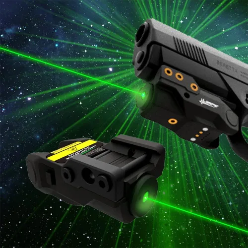 Vista 6 de Sub Compact Tactical Rail Mount Low Profile Laser Sight para pistola rifle de pistola, accesorio de batería recargable táctil magnético USB