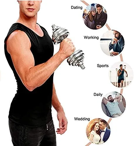 Vista 4 de CHUUMEE CGTFY Gynecomastia Compress Tank Top Hombres, Camiseta de compresión sin mangas, adelgazante chaleco moldeador corporal