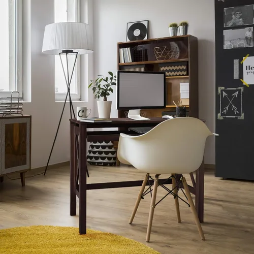 Vista 2 de Casual Home Montego - Escritorio plegable con bandeja extraíble, color espresso
