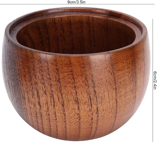 Vista 3 de Paquete de 2 tarros de condimentos japoneses, tarros de especias de madera maciza con tapa y cuchara, contenedor de madera de azufaifo, madera