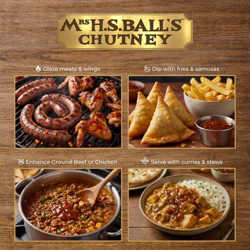Vista 6 de Mrs Balls HOT Chutney 2.4 lbs Frasco de plástico de boca ancha importado de Sudáfrica