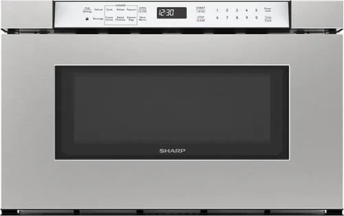 Vista 21 de Sharp SMD2420MS - Horno de microondas integrado con cajón de 24 pulgadas, 1.2 pies cúbicos, acero inoxidable, panel de control táctil, tecnología