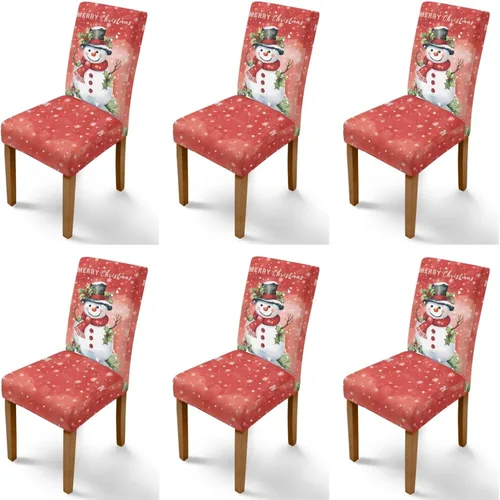Vista 39 de Rnyleeg Juego de 1 fundas para sillas de comedor de Navidad, fundas para sillas de comedor, diseño étnico, diseño étnico, suave, lavable, para Arco