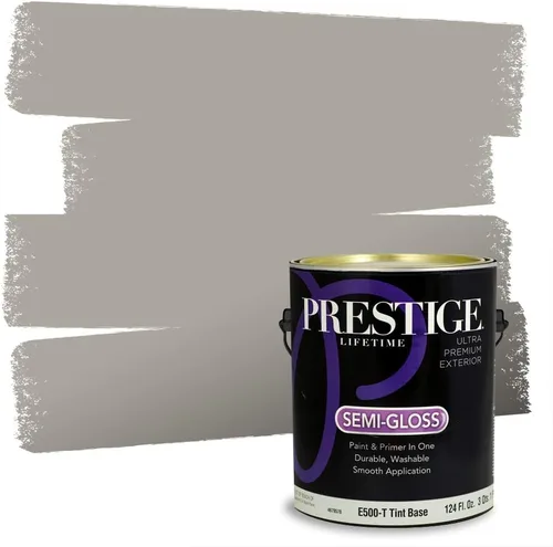 Vista 169 de PRESTIGE Pinturas Pintura Exterior e Imprimación en Uno, 1 Galón, Mate, Combinación Comparable de Sherwin Williams* Black Magic* SW6991-PCM