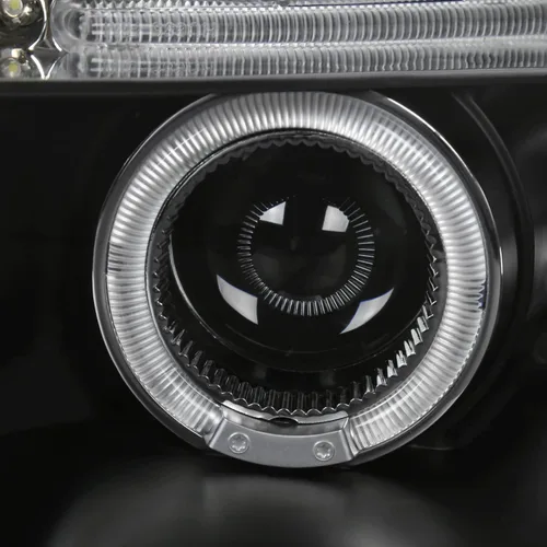 Vista 7 de SPEC-D TUNING Faros delanteros de proyector negros compatibles con Chevy Aveo 2004-2008 de 4 puertas Sedán/Hatchback, Chevy Aveo5 2004-2006 de 4