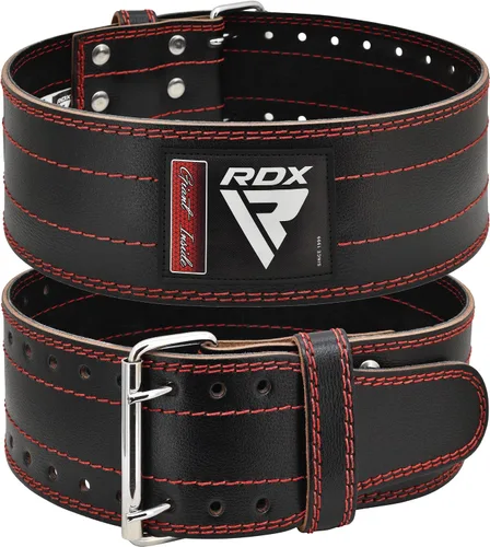 Vista 12 de Cinturón de Levantamiento de Peso RDX para Hombres y Mujeres, Aprobado por IPL y USPA, 6mm de Grosor 100% Cuero, Soporte Posterior de 4