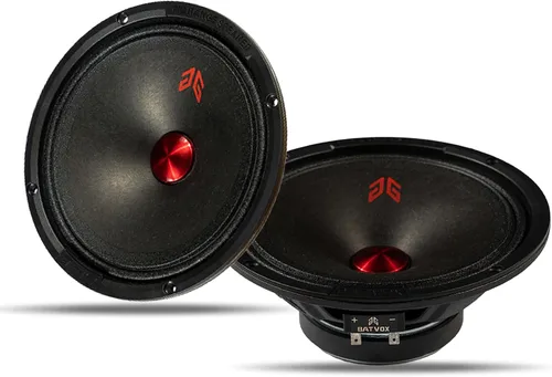 Vista 22 de MX40P1 Altavoz de Rango Medio de 4 Pulgadas 120 Vatios 4 Ohmios Tapa Antipolvo Roja, Altavoces de Audio de Calidad Premium para Puerta de Automóvil