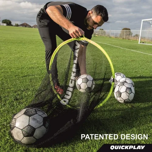 Vista 2 de QUICKPLAY Target Sax - Red de fútbol 2 en 1 y bolsa de pelotas Equipo multideportivo para fútbol, béisbol, softbol, baloncesto y más Portátil