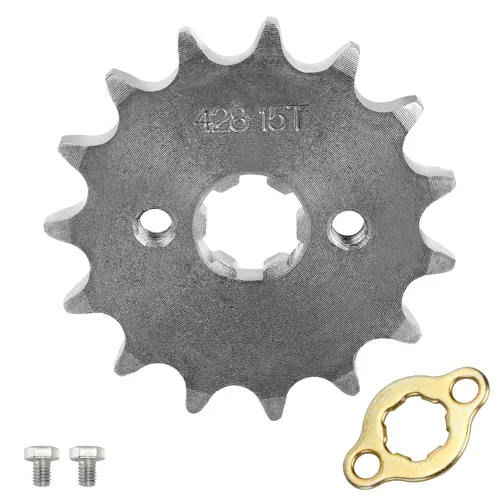Vista 12 de HIAORS 428 13T 17mm Piñones de Motor Delantero para Motocicleta para 50cc 70cc 110cc 125cc 140cc 160cc TaoTao Roketa Coolster Sunl Lifan Chinese ATV