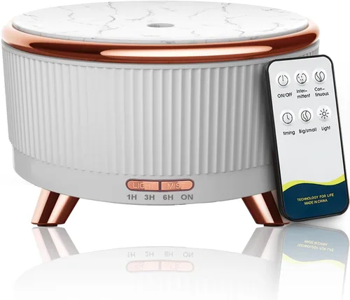 Vista 9 de Difusores para aceites esenciales para habitación grande, difusor de aromaterapia de 16.9 fl oz, humidificador de niebla fría con control remoto