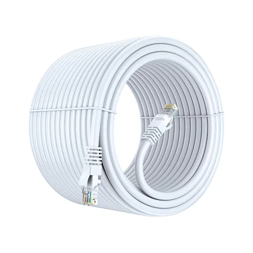 Vista 24 de Maximm Cable Ethernet Cat 6 de 30 pies, cobre 100% puro, cable LAN Cat6, cable de Internet, cable de conexión y cable de red, UTP (negro) de 30 pies