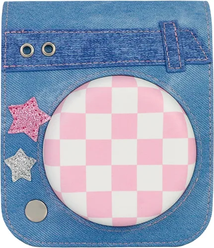 Vista 13 de Funda protectora compatible con cámara Fujifilm Instax Mini 12 de película instantánea con bolsillo para accesorios y correa ajustable (azul)