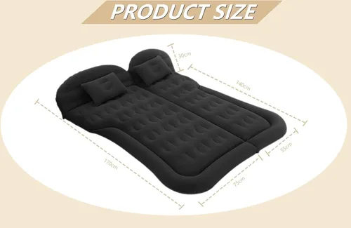 Vista 4 de Colchón de aire SUV – Colchón de coche plegable cama inflable con dos almohadas de aire, cama de aire portátil para el maletero del automóvil