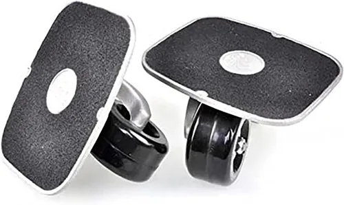 Vista 2 de Patines de placa de deriva portátil negro con ruedas de poliuretano con rodamientos ABEC-7 608